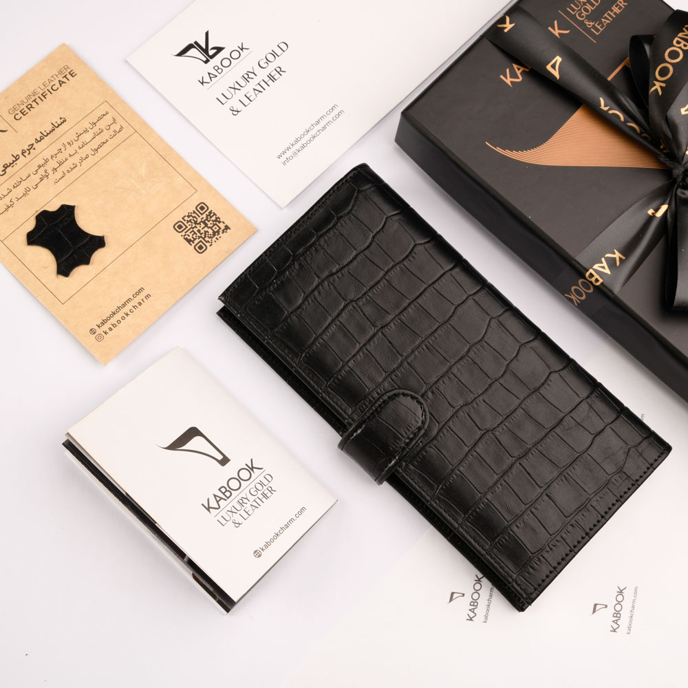 کیف موبایل چرم مشکی