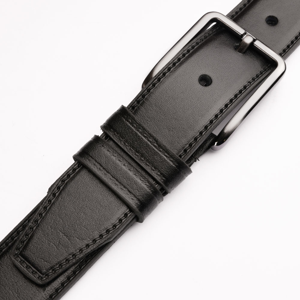 کمربند چرم مردانه کلاسیک مشکی