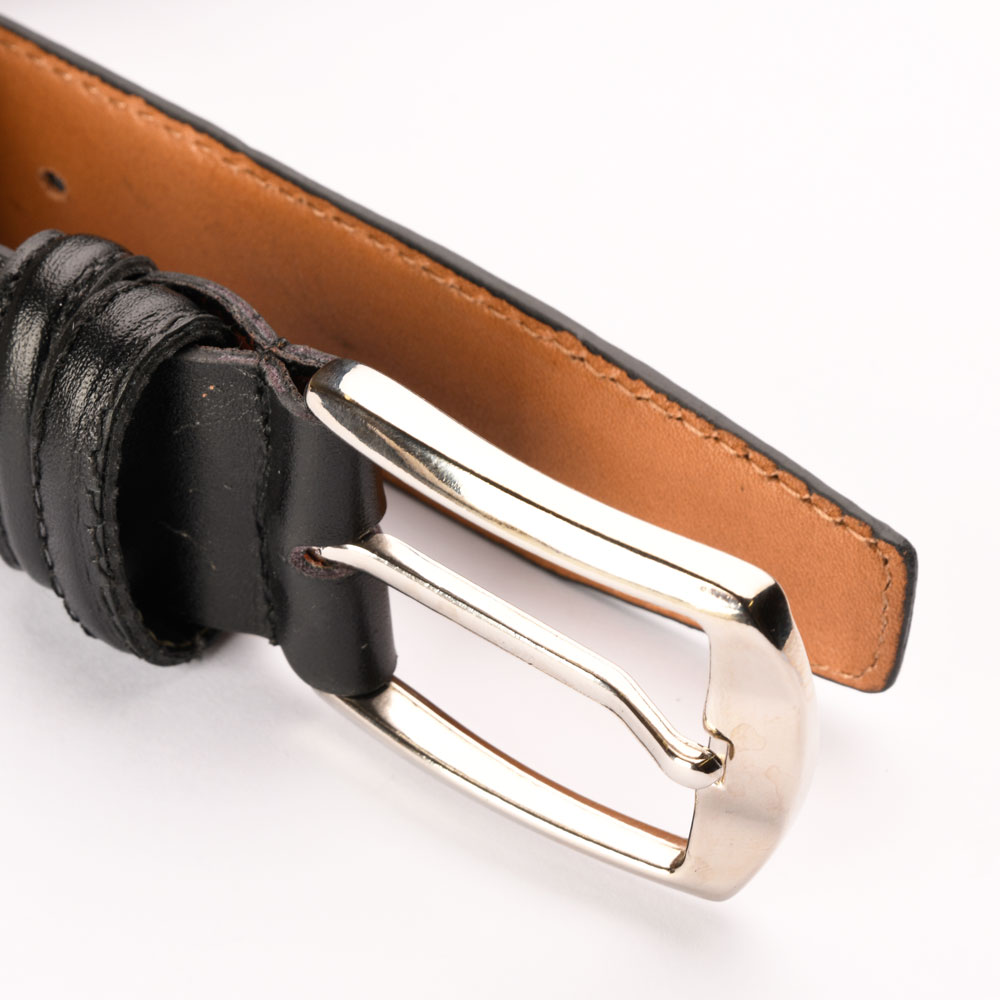 کمربند چرم مردانه پشت کراست مشکی