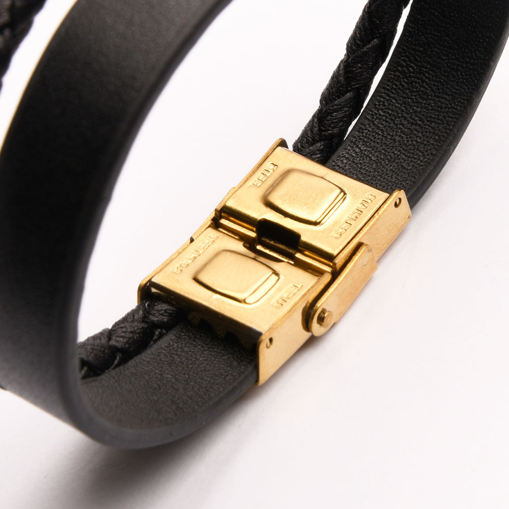 دستبند طلا چرم بینهایت طلا