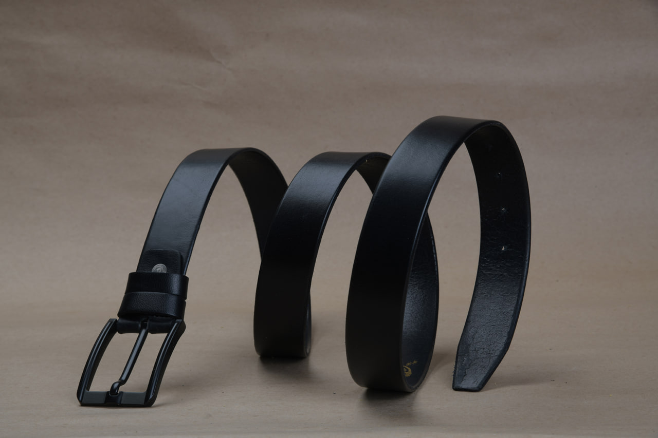 کمربند چرم مشکی