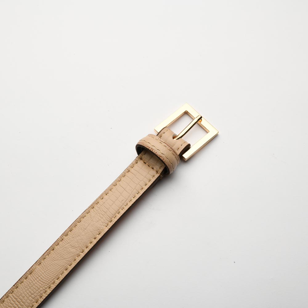 کمربند زنانه چرم کرمی کمرند زنانه چرم کرمی