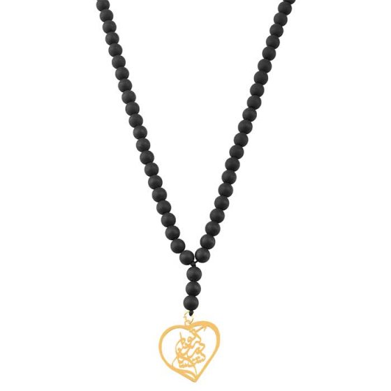 گردنبند با پلاک طلا که تو در دلم نشستی