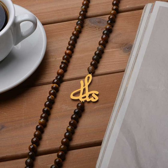 گردنبند تایگر با پلاک طلا سار ا