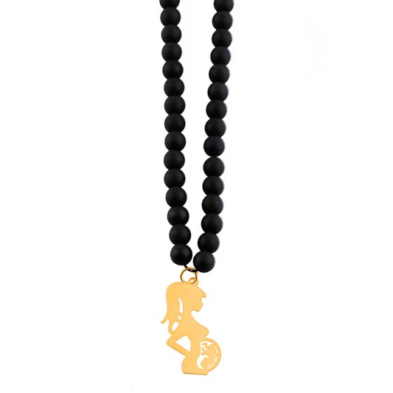 گردنبند با پلاک طلا مادر باردار