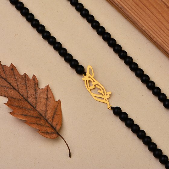 گردنبند با پلاک طلا اسم آتیلا