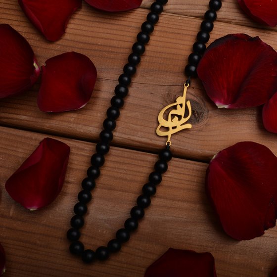 گردنبند با پلاک طلا اسم نامی