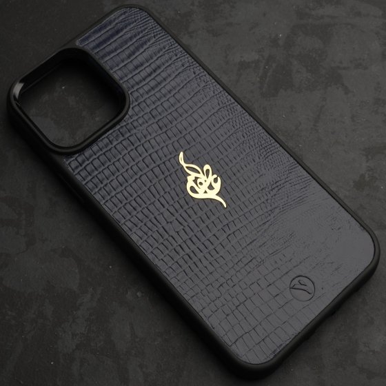 قاب موبایل طلا چرم اسم عاطفه