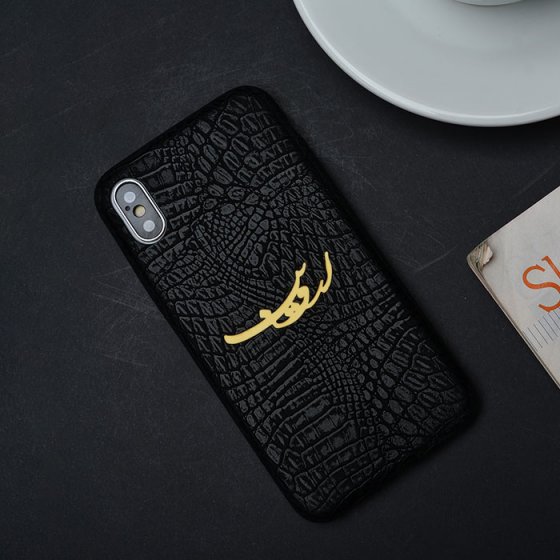 قاب موبایل طلا چرم اسم اروین