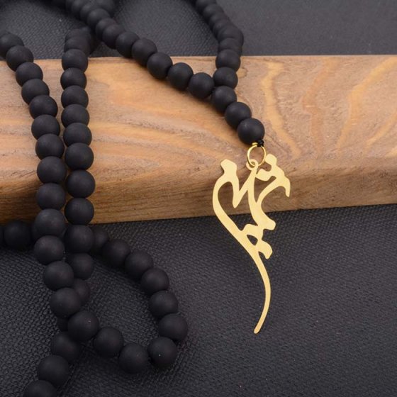 گردنبند با پلاک طلا اسم ثمین