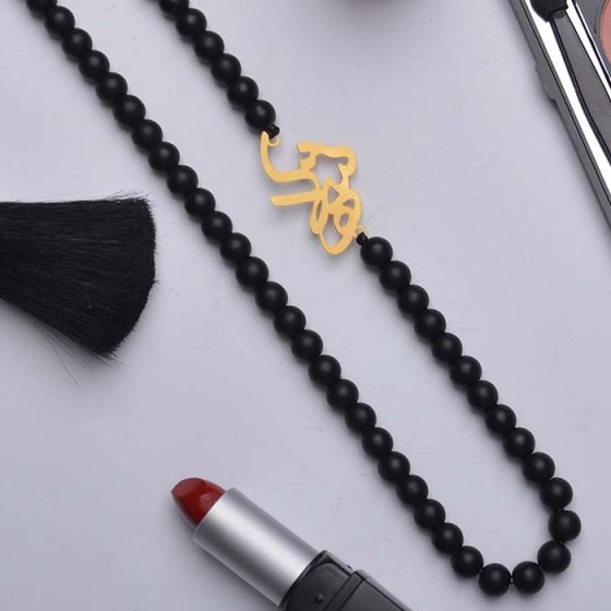 گردنبند با پلاک طلا اسم شهلا