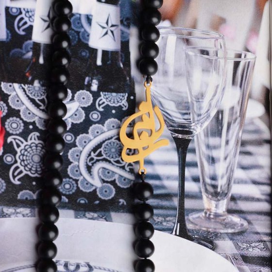 گردنبند با پلاک طلا اسم رامن