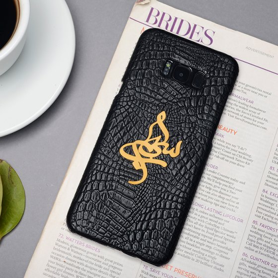 قاب موبایل چرم با پلاک اسم سهراب