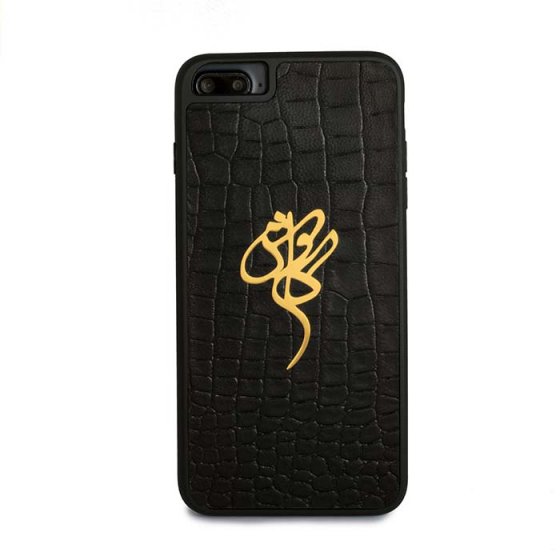 قاب موبایل چرم طبیعی با اسم کاوش