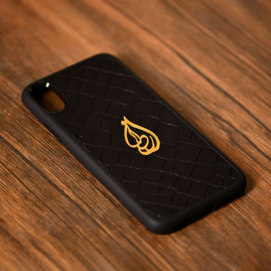 قاب موبایل طلا چرم اسم اردلان