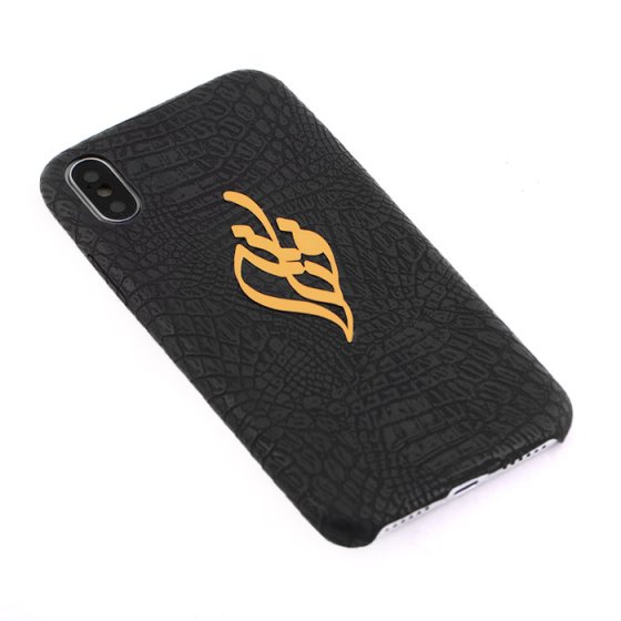 قاب موبایل چرم با پلاک فتانه