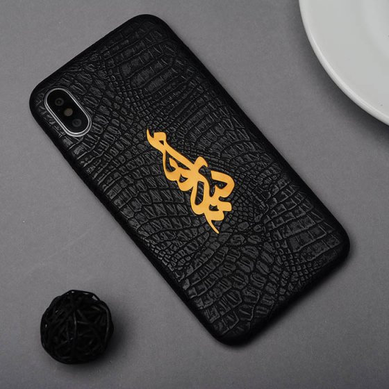 قاب موبایل چرمی با اسم سارینا