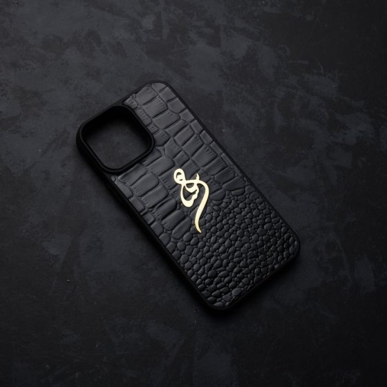 قاب موبایل طلا چرم اسم ساسان