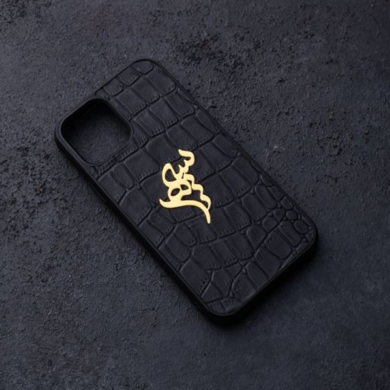 قاب موبایل طلا چرم اسم سپهر