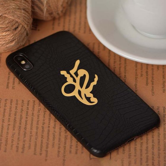 قاب موبایل طلا چرم اسم سیاوش