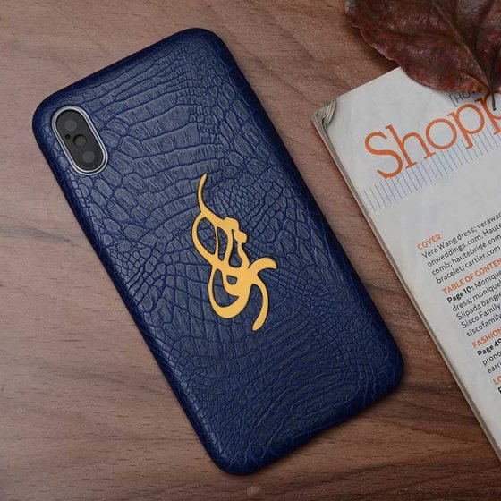 قاب موبایل چرم با پلاک تارا