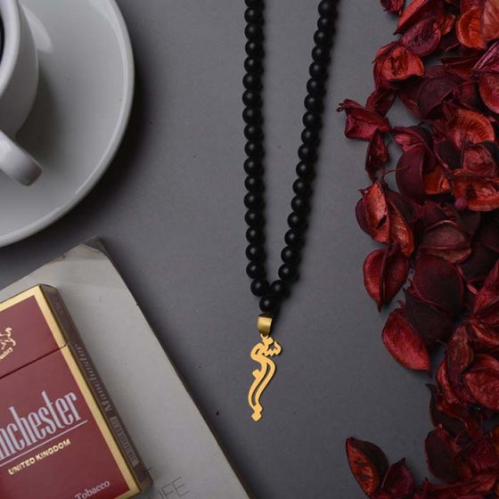 گردنبند با پلاک طلا نسرین