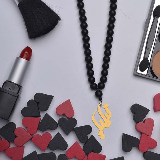 گردنبند با پلاک طلا نیلیا