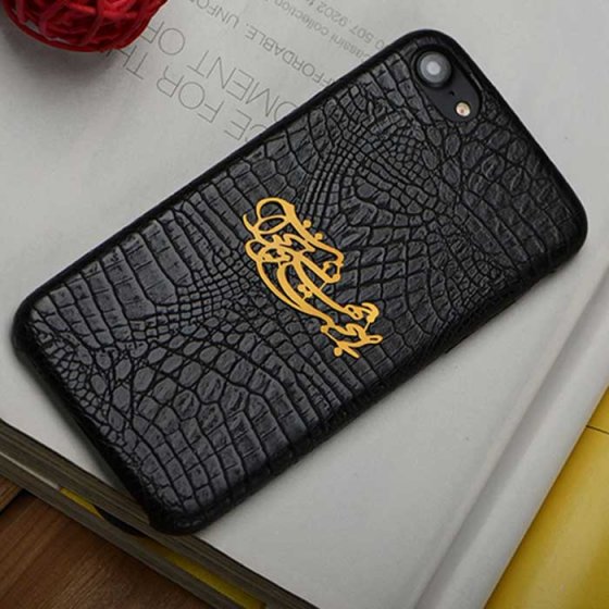 قاب موبایل چرم بى صحبت تو جهان نخواهم