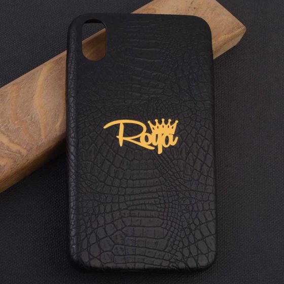 قاب موبایل چرمی با پلاک رویا