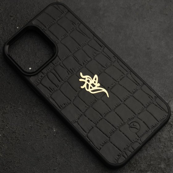 قاب موبایل طلا چرم بهراد