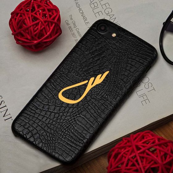 قاب موبایل چرمی حرف س