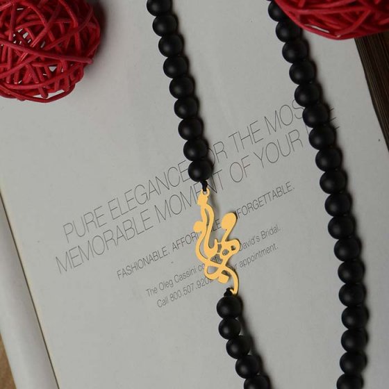 گردنبند با پلاک طلا مهربانو