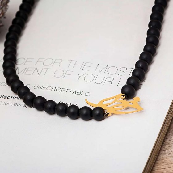 گردنبند سنگی طلا اسم خدا