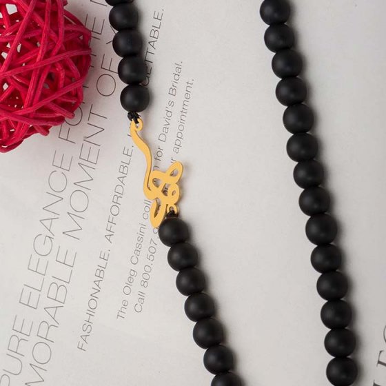 گردنبند با پلاک طلا اسم حامد