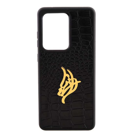 قاب موبایل چرم با پلاک اسم ارشیا