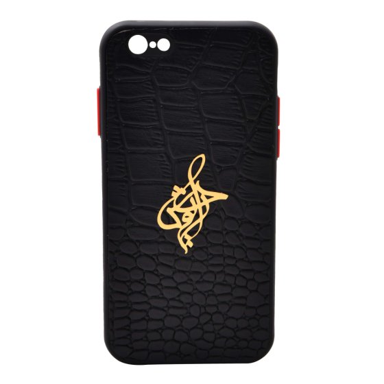 قاب موبایل چرم با پلاک اسم داریوش