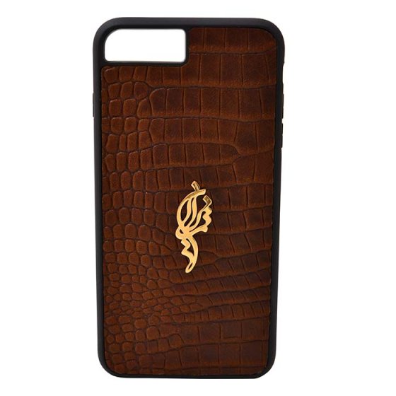 قاب موبایل چرم با پلاک اسم نریمان