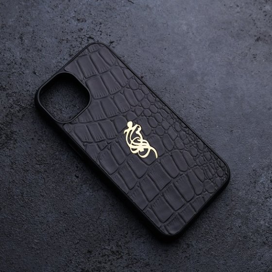 قاب طلا چرم اسم محسن