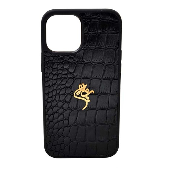 قاب موبایل طلا چرم اسم سمیه