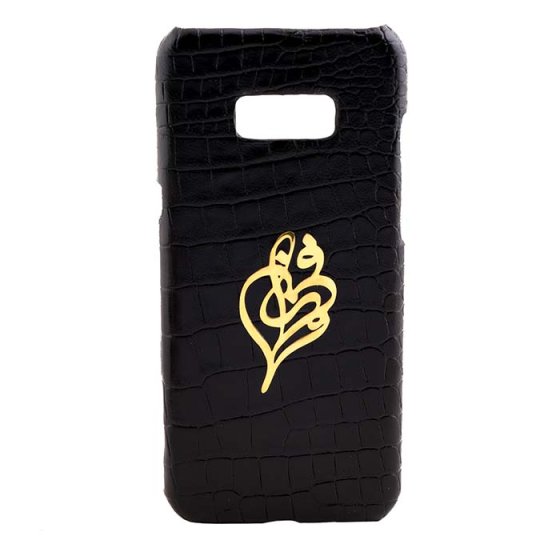 قاب موبایل چرم با پلاک اسم فروزان