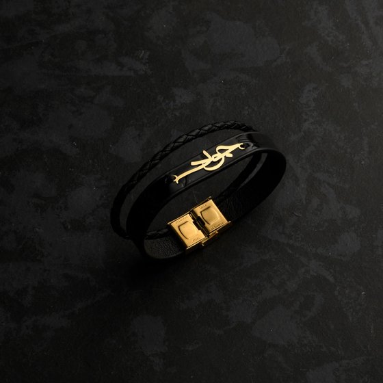 دستبند طلا چرم طلا اسم جواد