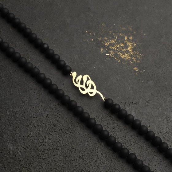 گردنبند با پلاک طلا اسم محمد