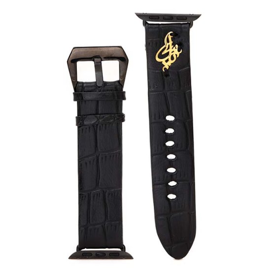 بند اپل واچ طلا چرم اسم پارسا