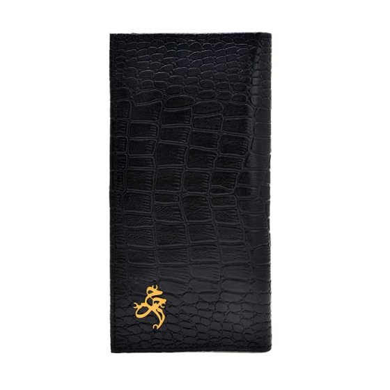 کیف کتی چرم با پلاک طلا اسم حجت