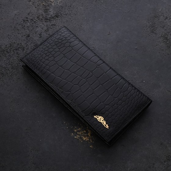 کیف کتی طلا چرم اسم پوریا