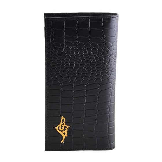 کیف کتی چرم با پلاک طلا اسم یسنا