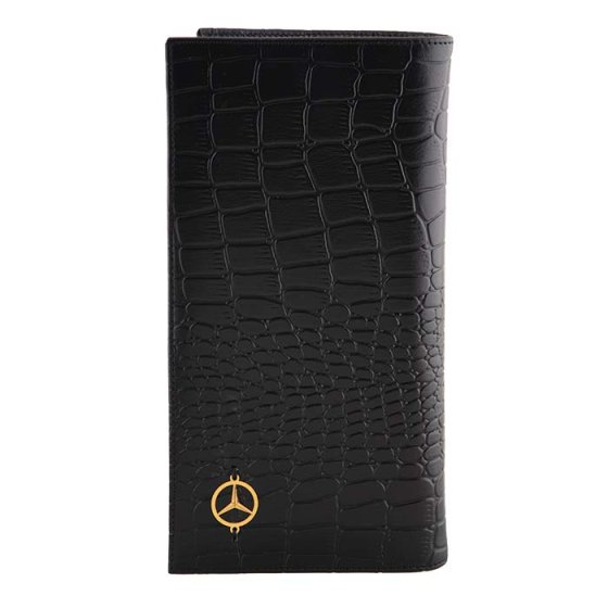 کیف کتی طلا چرم با لوگو بنز