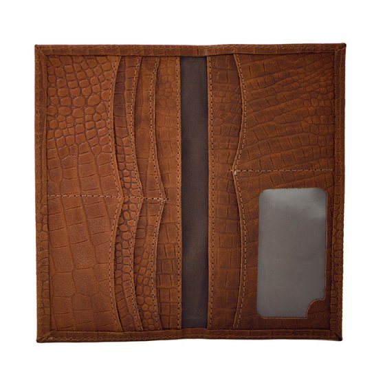 کیف کتی چرم با پلاک طلا اسم سامان