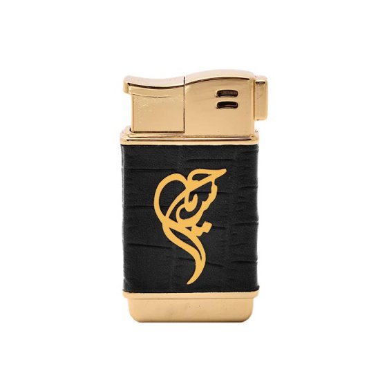 فندک چرم و طلا اسم حسین