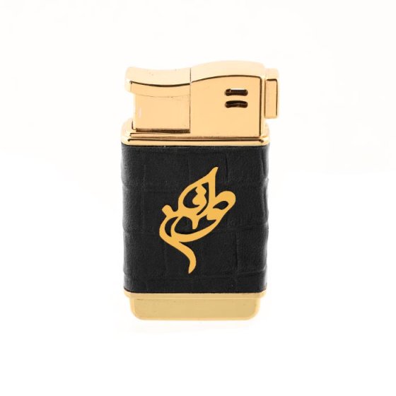 فندک چرم و طلا اسم طوفان